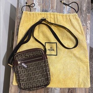 Fendi Zucca Crossbody Bag w/ Dust Bag